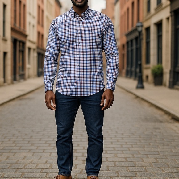 Robert Talbott Other - Robert Talbott Trim Fit Plaid Button Down Shirt Size Large 100% Cotton